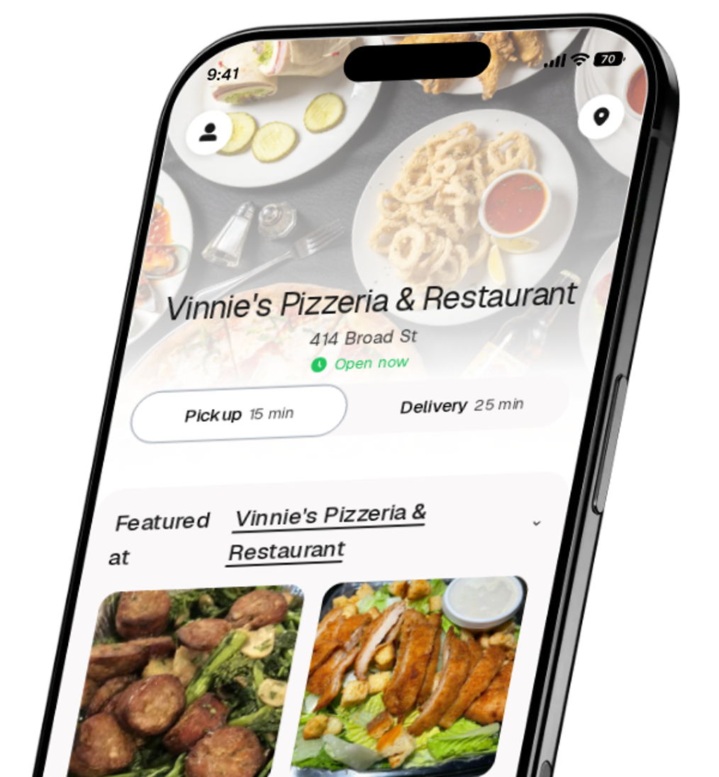Vinnie's Pizzeria & Restaurant app preview