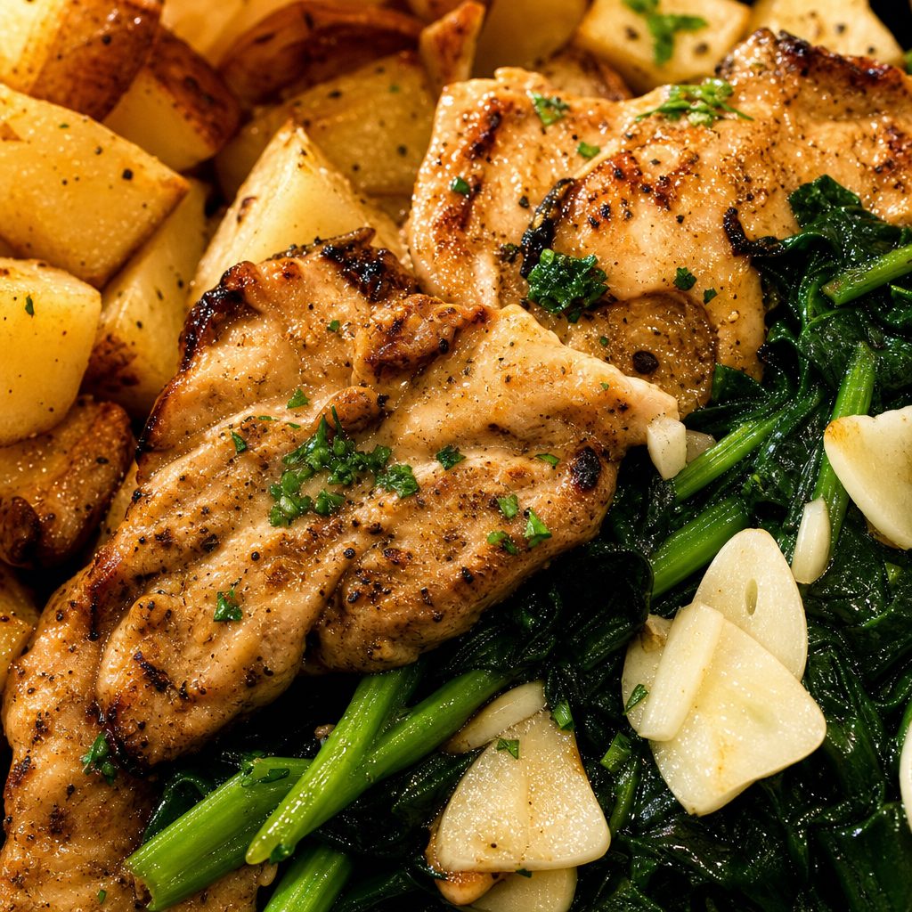 Grilled Chicken & Broccoli Rabe.